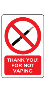 vaping not allowed