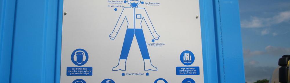 Head protection, PPE Sign