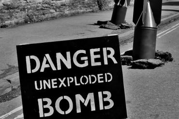 unexploded bomb